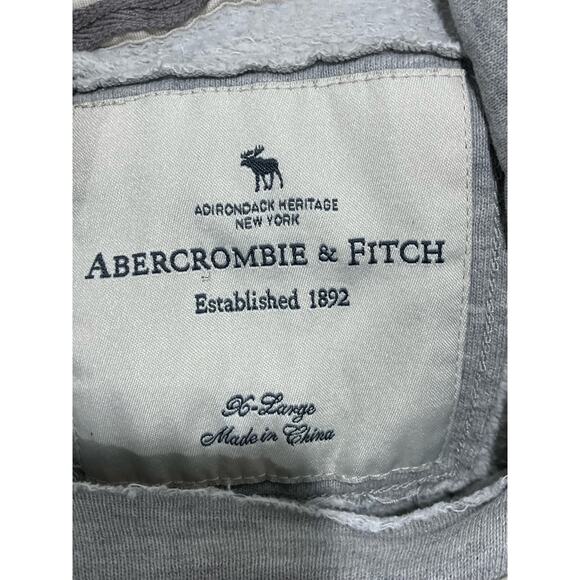 Abercrombie & Fitch Distressed Pullover Hoodie Heather Grey Small - Picture 11 of 14